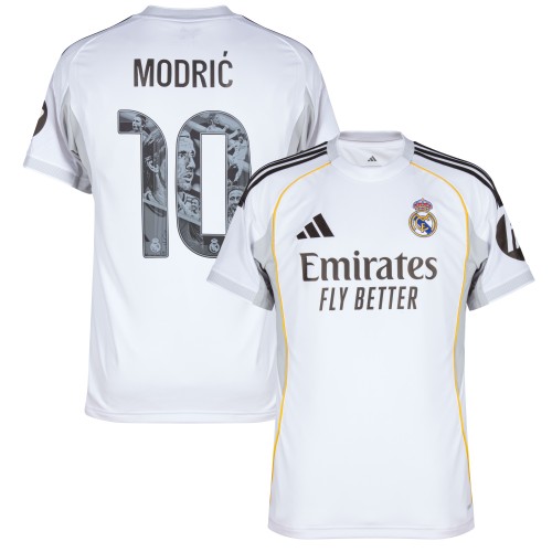Real Madrid Hjemmedrakt Modrić 10 2025–2026 Real Madrid Hjemmedrakt Modrić 10 2025–2026